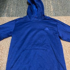 Blue Heathered Adidas Hoodie